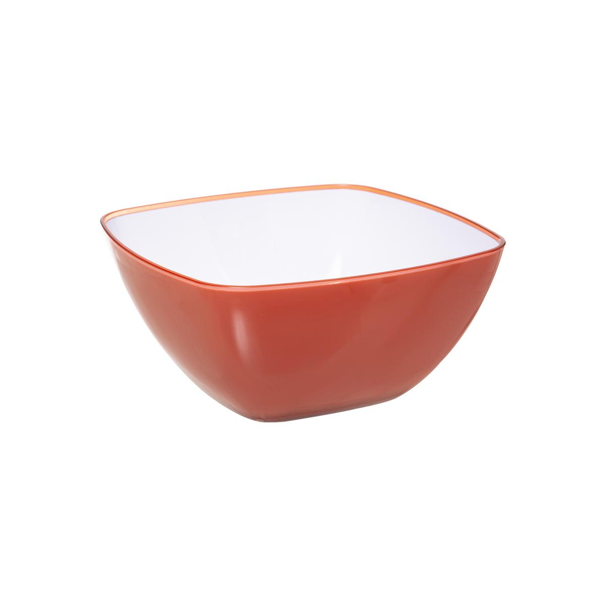 SALADIER SQUARE ROSE NACARAT 14CM