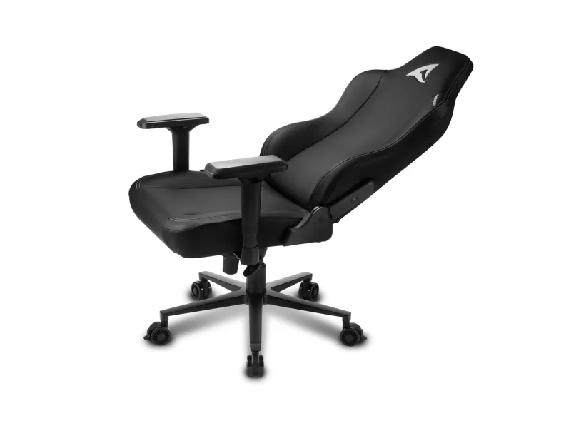 Sharkoon Skiller SGS40 - Stol - høj ryg - armstøtter - T-formet - vippe - drejeled - aluminium, polyurethan, stål, højdensistets støbt skum - sort