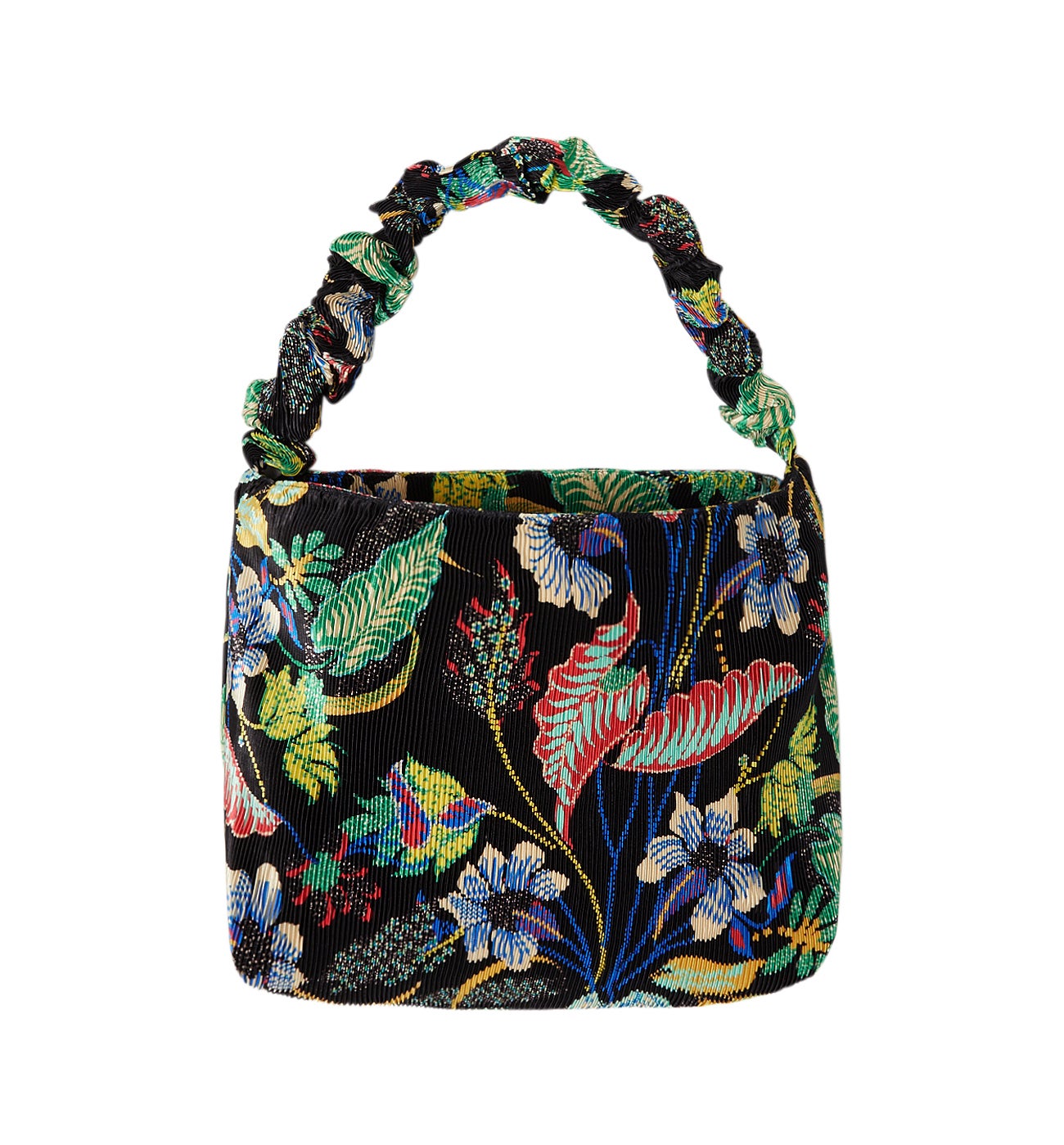 Grand sac plissé imprimé - Imprimé multicolore