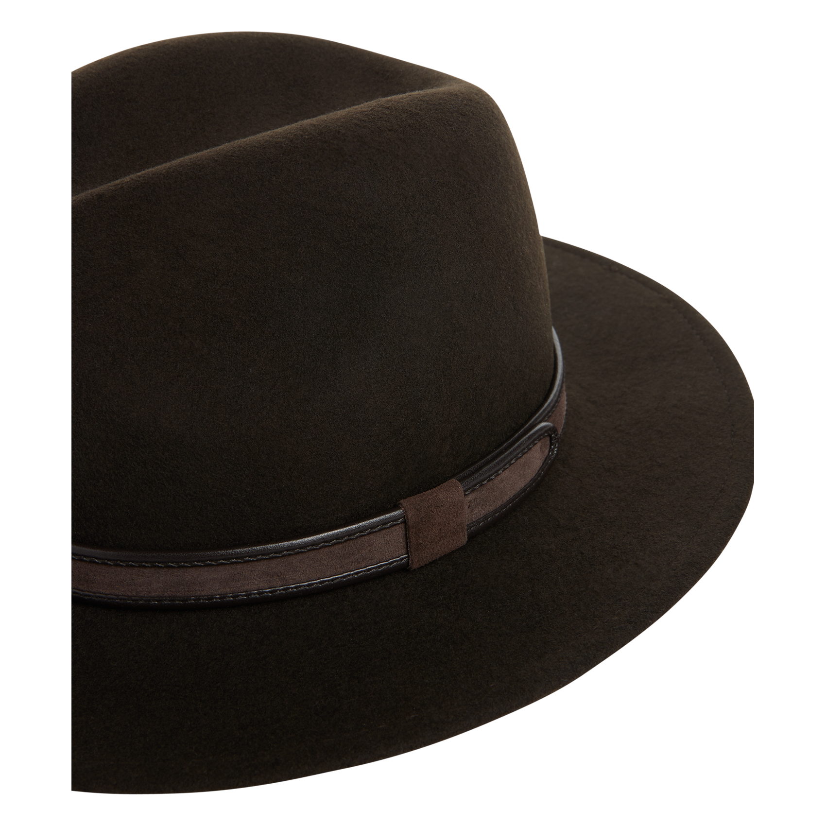 Chapeau en feutre laine| Marron