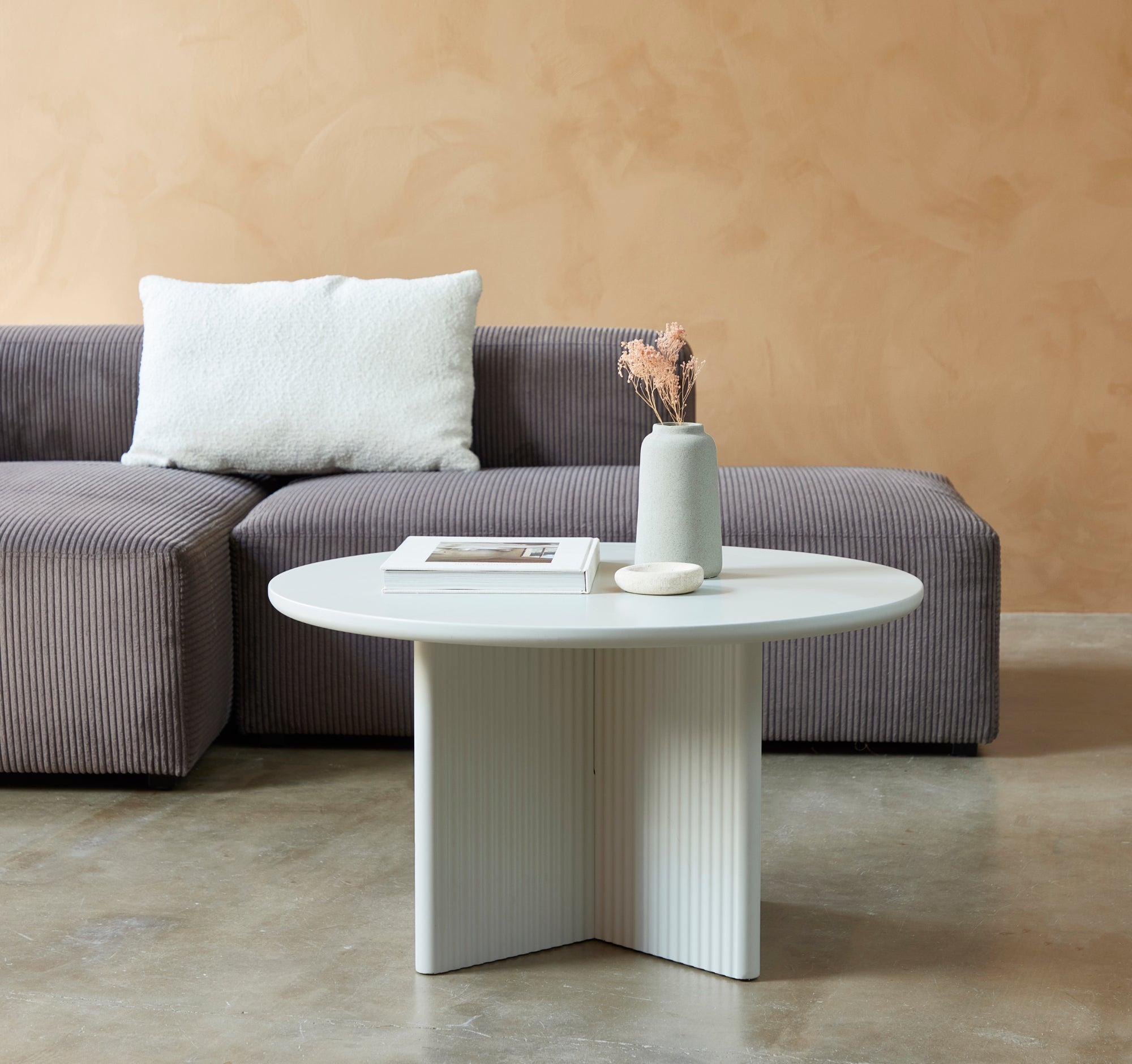 Brota Salontafel - ø80 cm - Greige