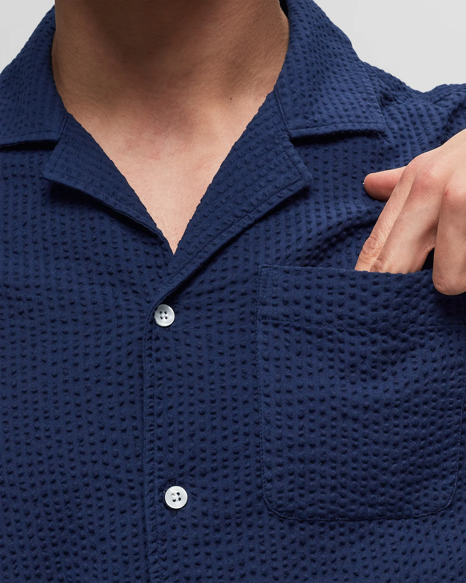 Edmmond Studios SEERSUCKER SHORT SLEEVE
