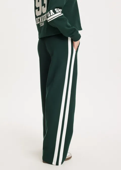 Sweatpants met strepen groen (GRN.D)