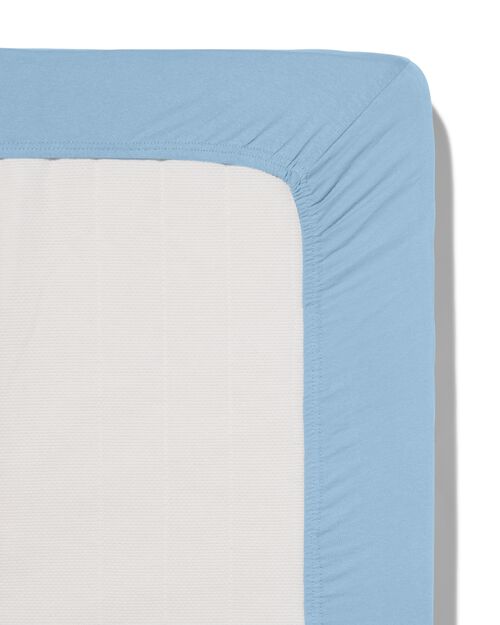 drap-housse enfant jersey 70x150 bleu
