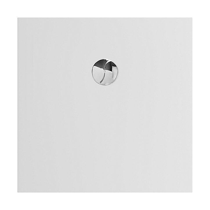 Receveur de douche 80 x 80 cm, recoupable, blanc, Allibert Karbon