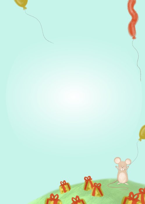 Liefs Jansje | Verjaardagskaart | met naam | muisje