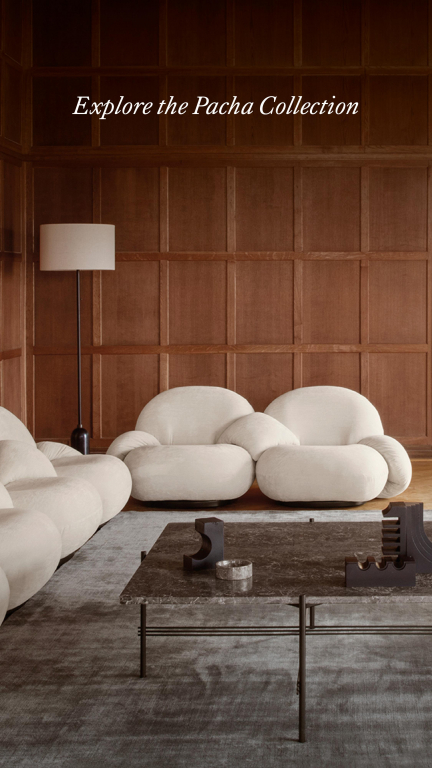 Gubi Pacha 2-zits sofa, dedar belsuede 007