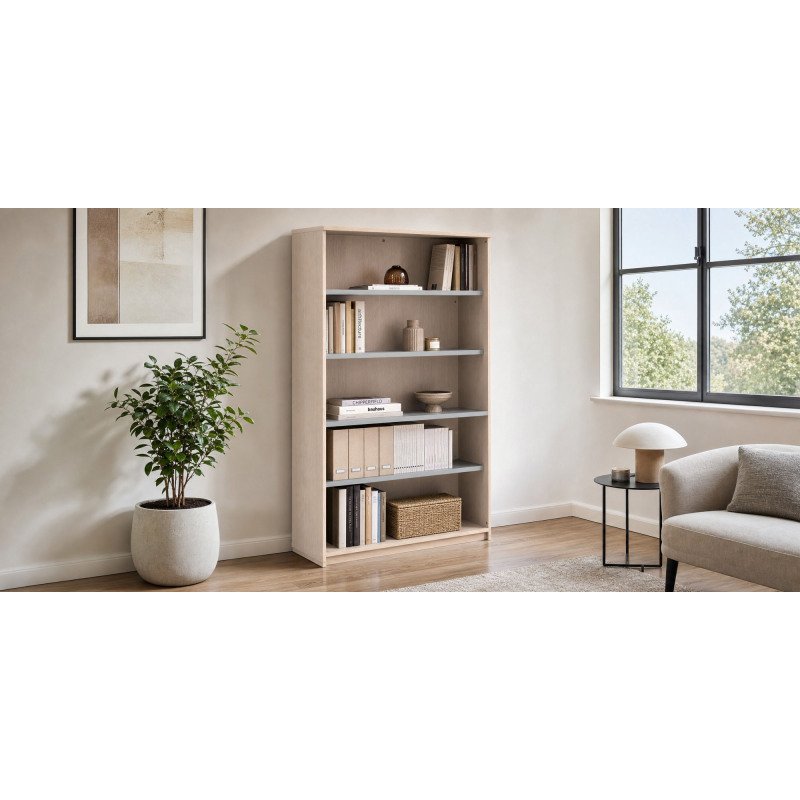 Bibliothèque ECLA H 182 x L 120 cm bois