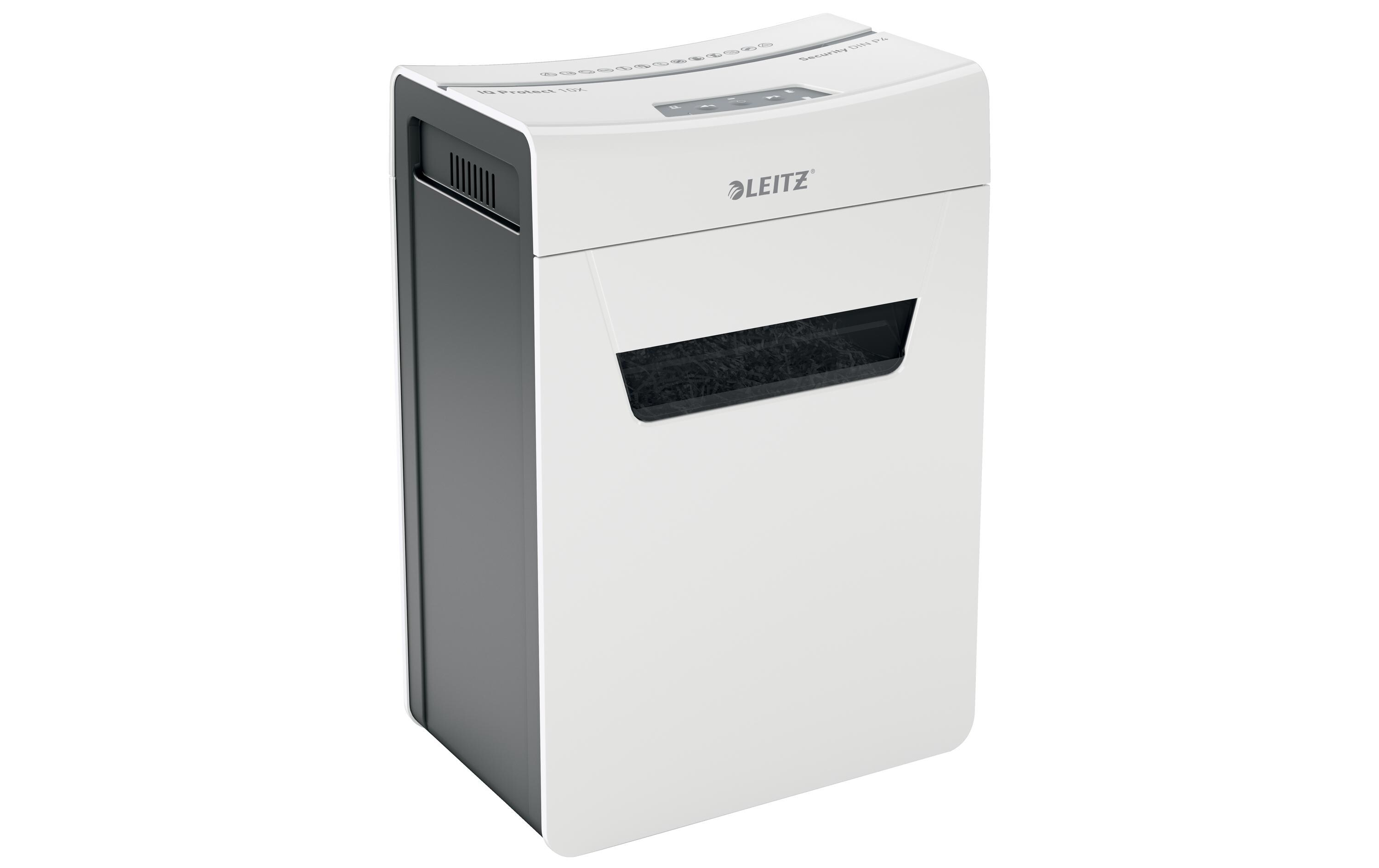 Aktenvernichter IQ Protect Premium 10X , P-4, 10 Blatt<br>Manueller Dokumentenvernichter mit Partikelschnitt für die sichere Vernichtung vertraulicher Unterlagen