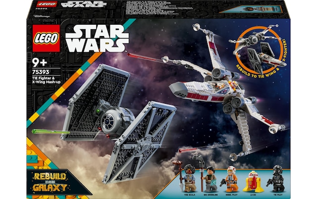 LEGO® Konstruktionsspielsteine »Star Wars Mashup aus TIE Fighter & X-Wing 75393«
