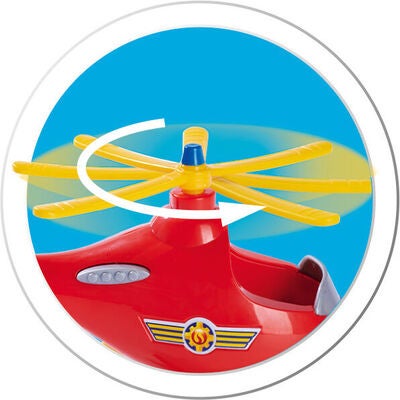 Helikopter Wallaby & Tom Figur Brannmann Sam