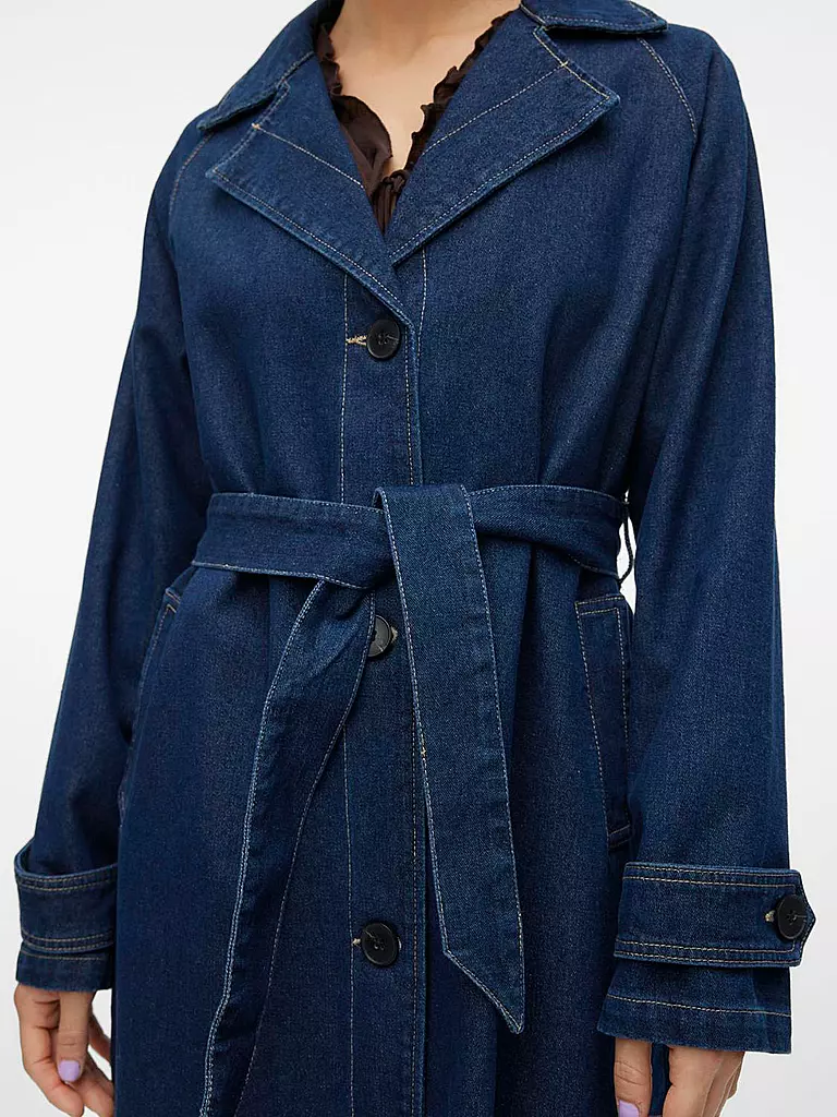 VERO MODA Trenchcoat VMADISON Denim dunkelblau