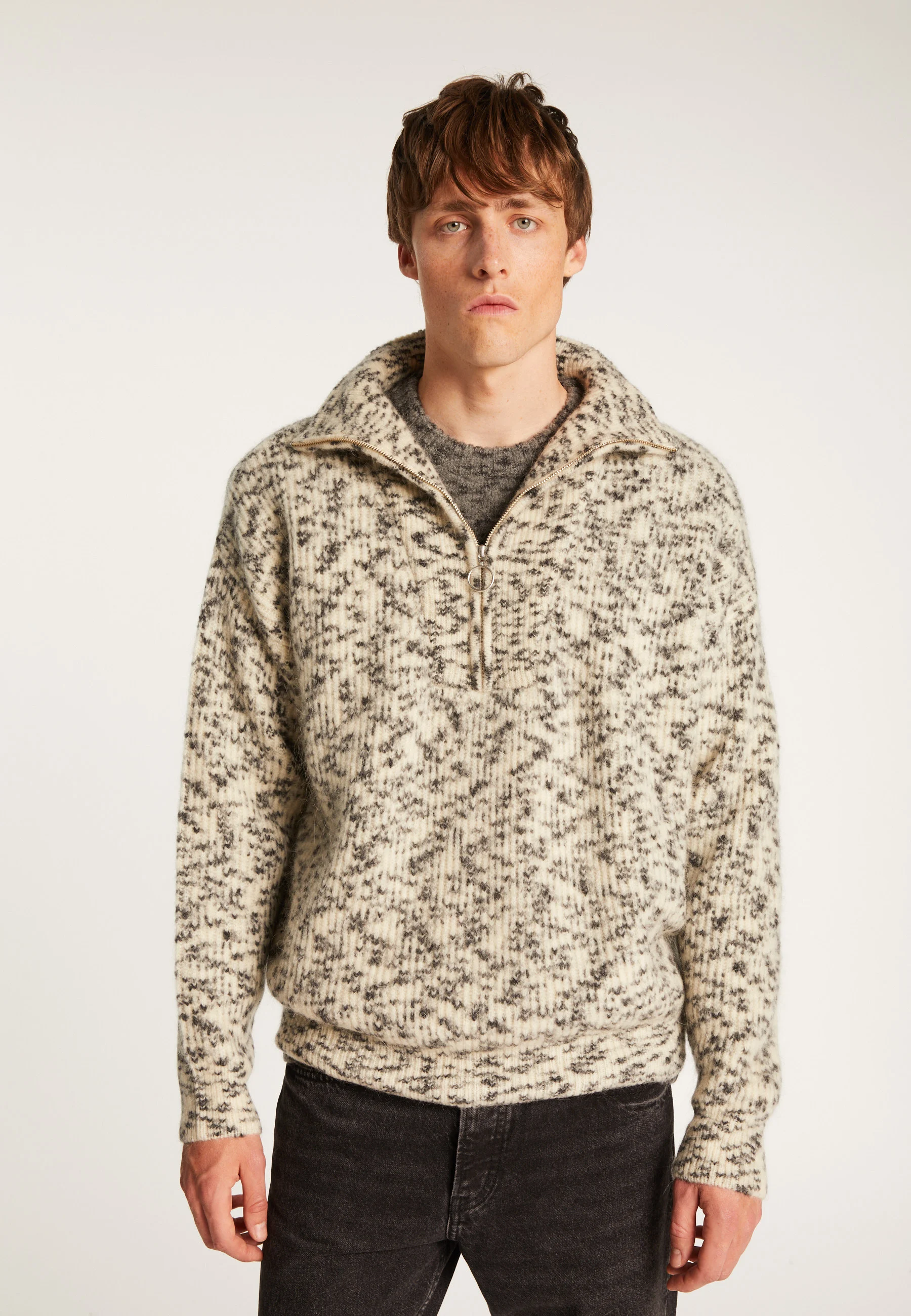 TENESSYAH24 - Pull camionneur unisexe en mohair | Blanc
