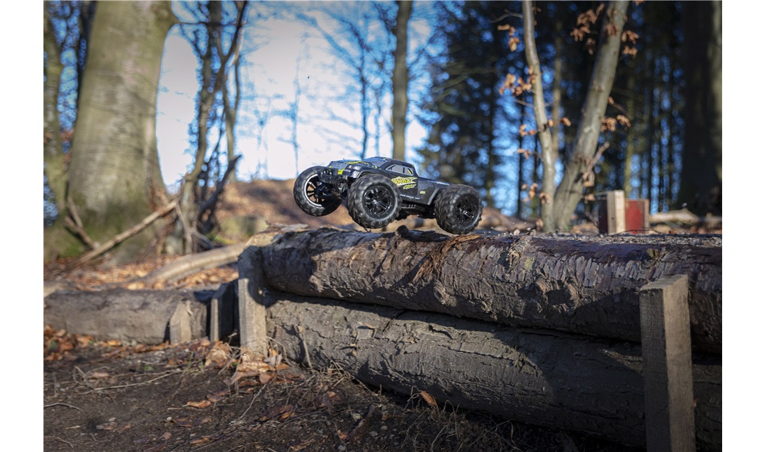 Fjernstyret bil 40 km/t Monster Truck 4WD Li-Po 2S 7.4V-1600mAh