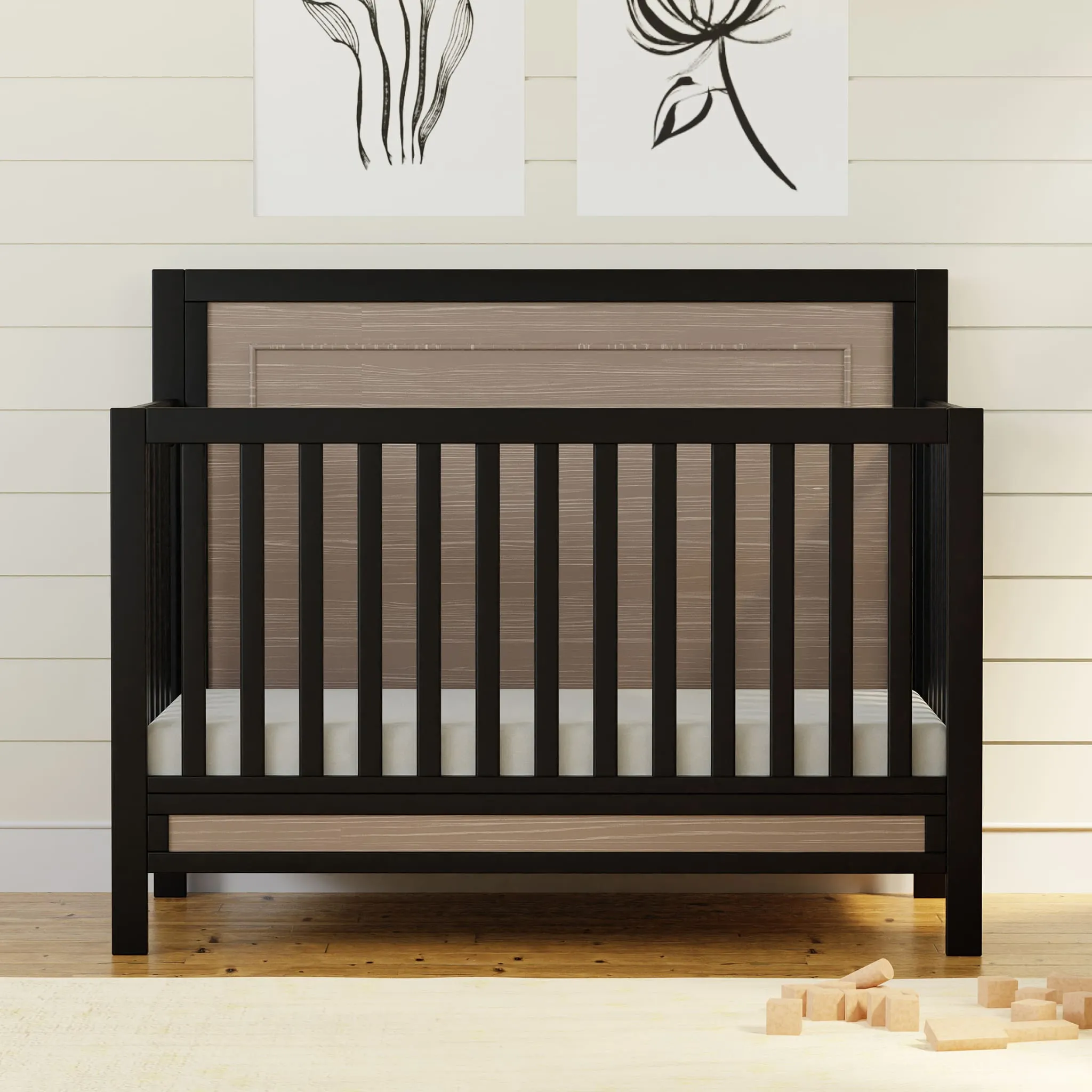 DaVinci Couchette Convertible 4-en-1 Radley - Ébène et Bois Côtier