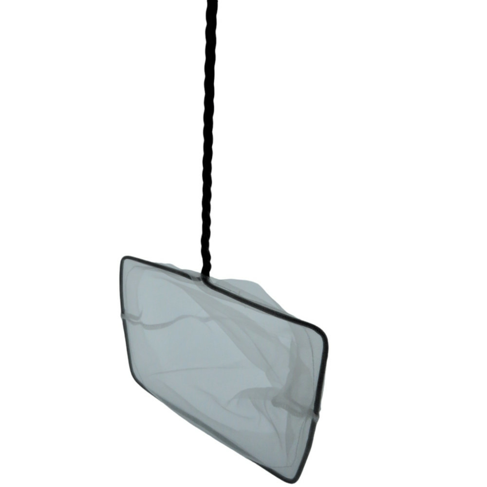 Epuisette filet blanc, maille fine, 20 cm x 16 x 53 cm, aquarium