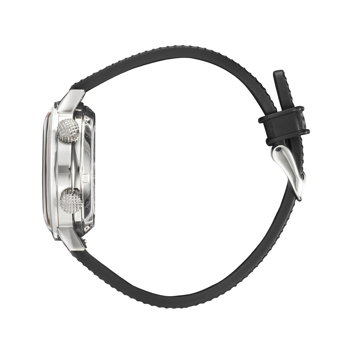 Montre Grande Nautic automatique boitier acier bracelet noir