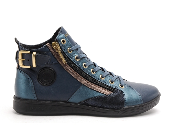 Pataugas boots bottine plates femme palme mix f4h bleu