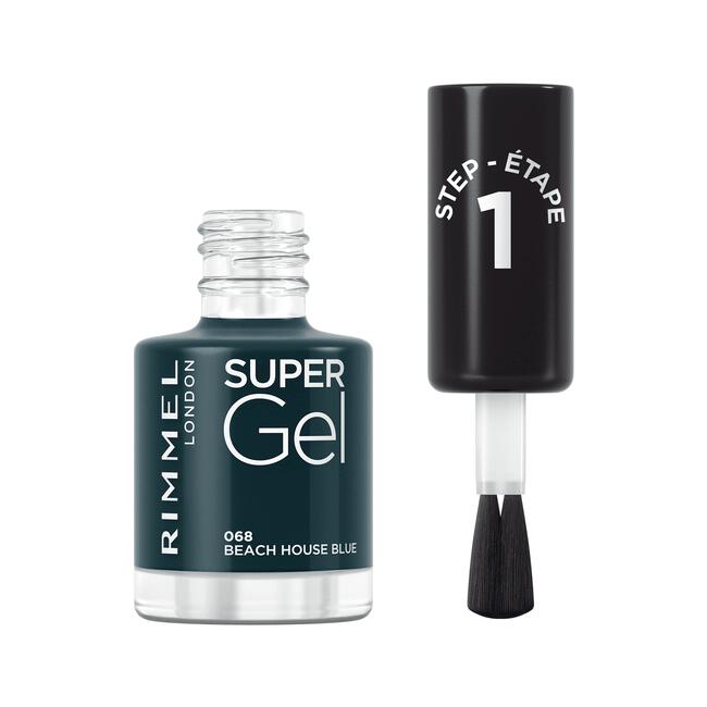 Rimmel SuperGel Nail Polish Lacquer Beach House Blue 068 12 ML