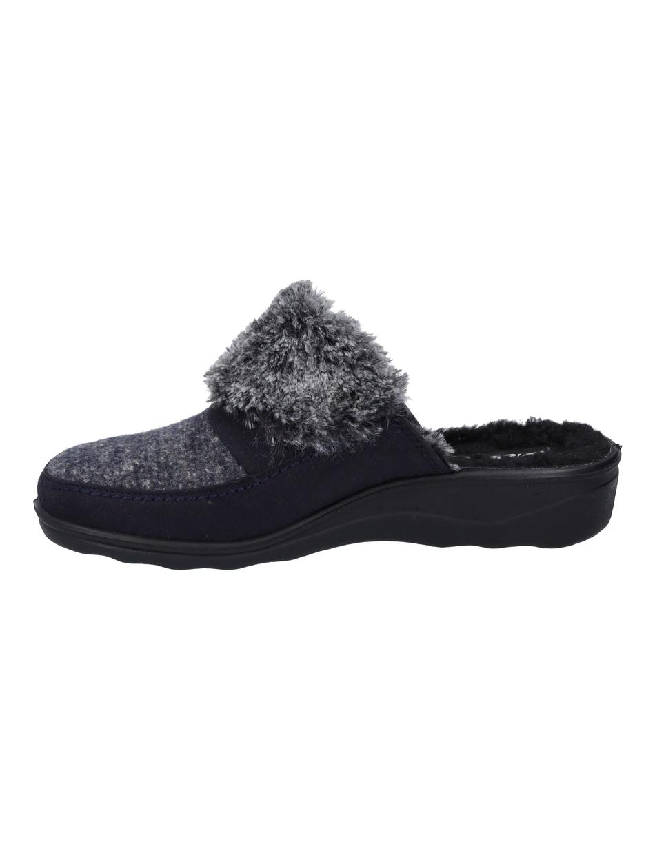 Hausschuh Nice 107, blau-multi