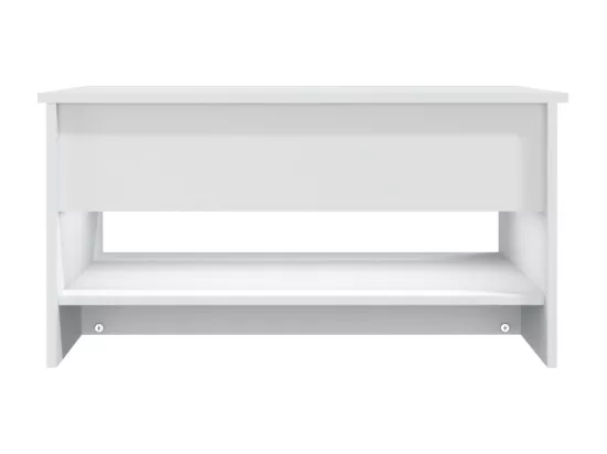 Table basse Blanc 80x50x40 cm Bois d'ingénierie