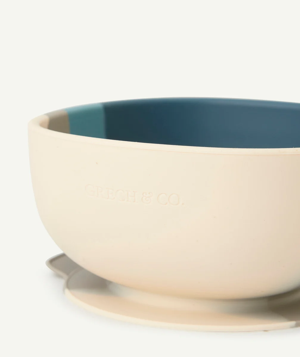 GRECH & CO.BOL BLEU ENFANT EN SILICONE