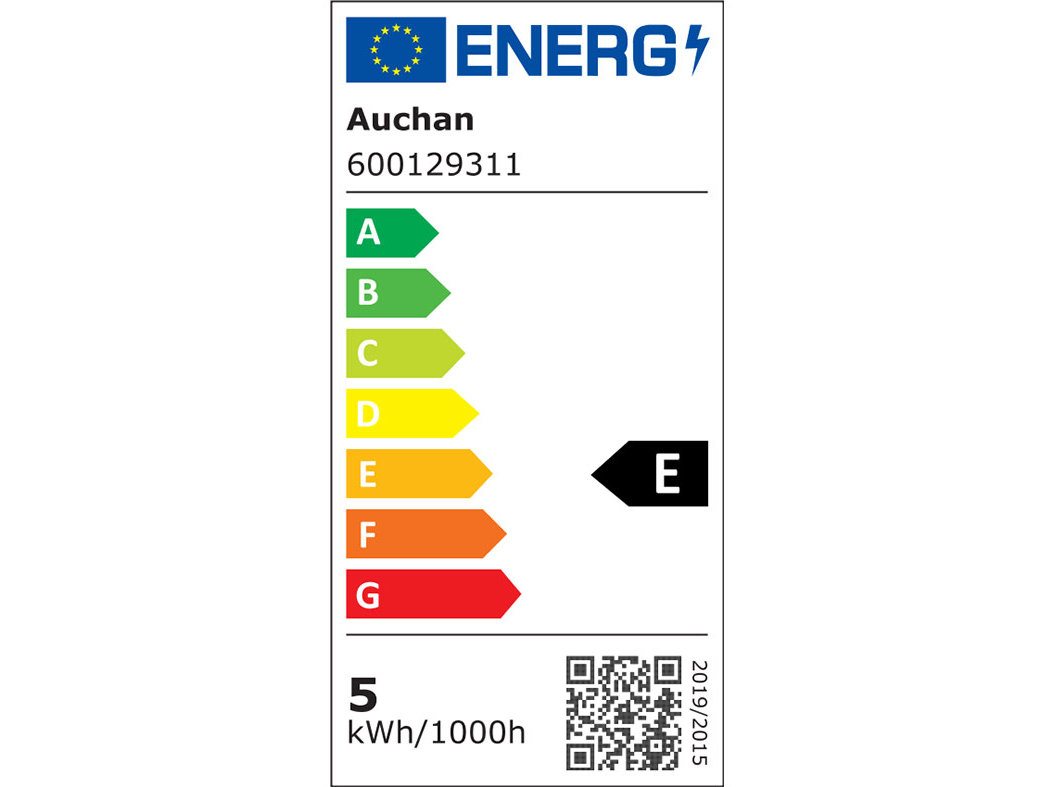 LÂMPADA LED ESFÉRICA AUCHAN E27 40W LUZ BRANCA