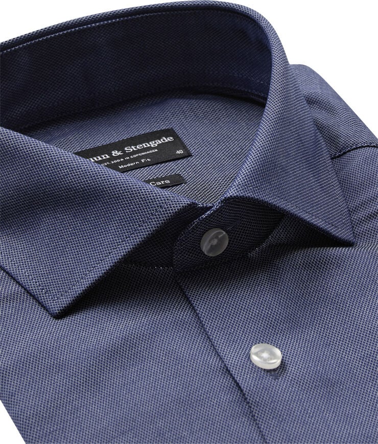 Bruun & Stengade BS Nurkic Slim Fit Shirt Blue