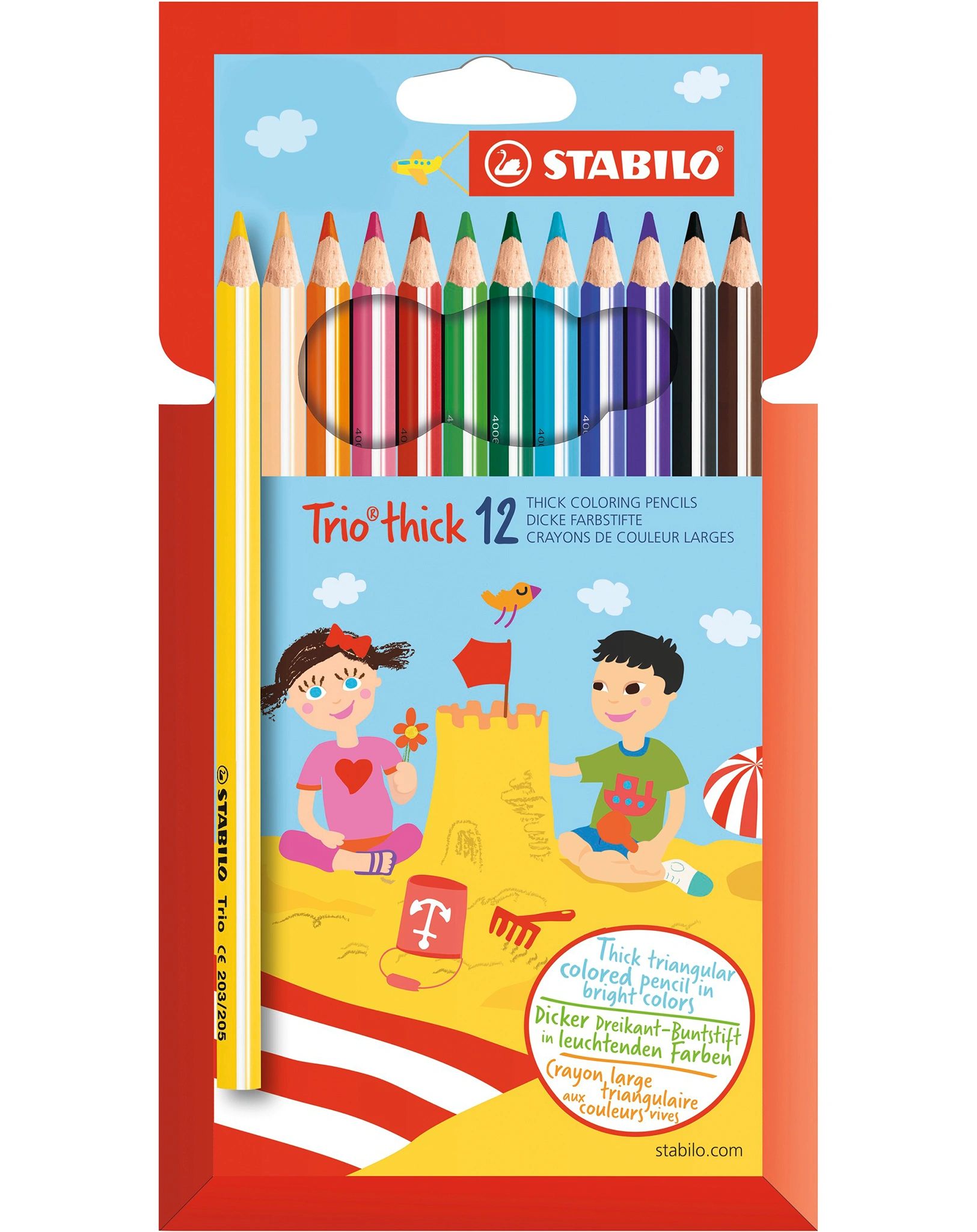 Dreikant-Buntstift STABILO® Trio dick 12er-Pack