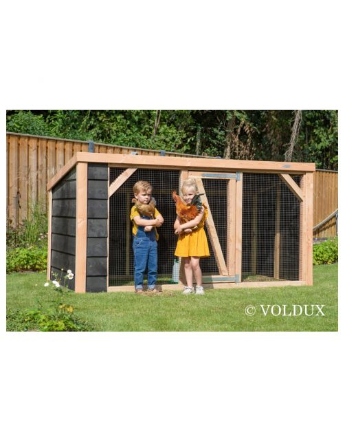 Voldux Dierenren Milan - Dierenverblijf - 260x130x132 cm Zwart
