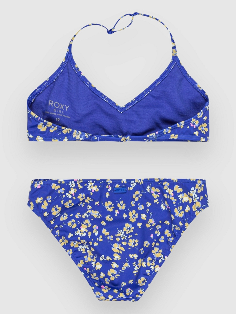 Roxy Shadow Floral Kids Bikini dazzling blue coast ditsy