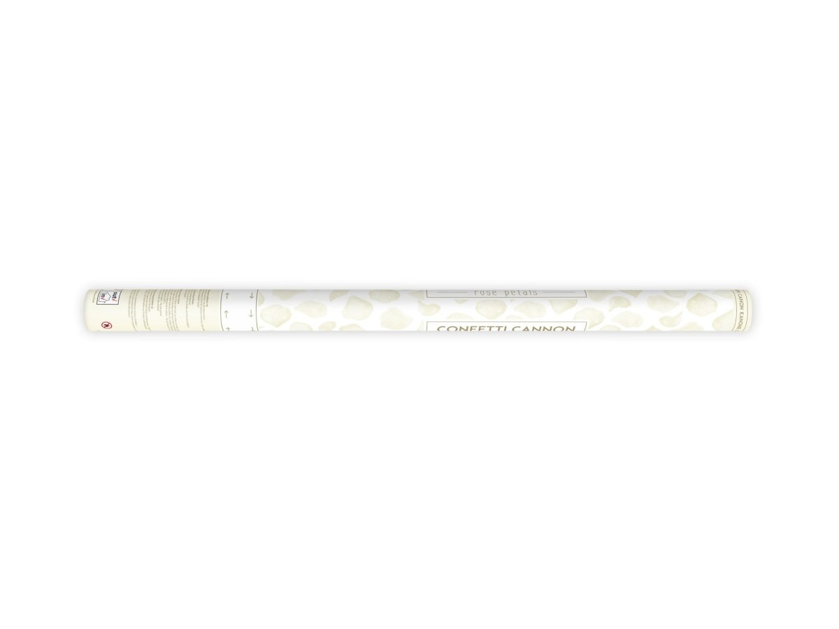 Confetti Kanon Vanille Creme Rozenblaadjes 80cm