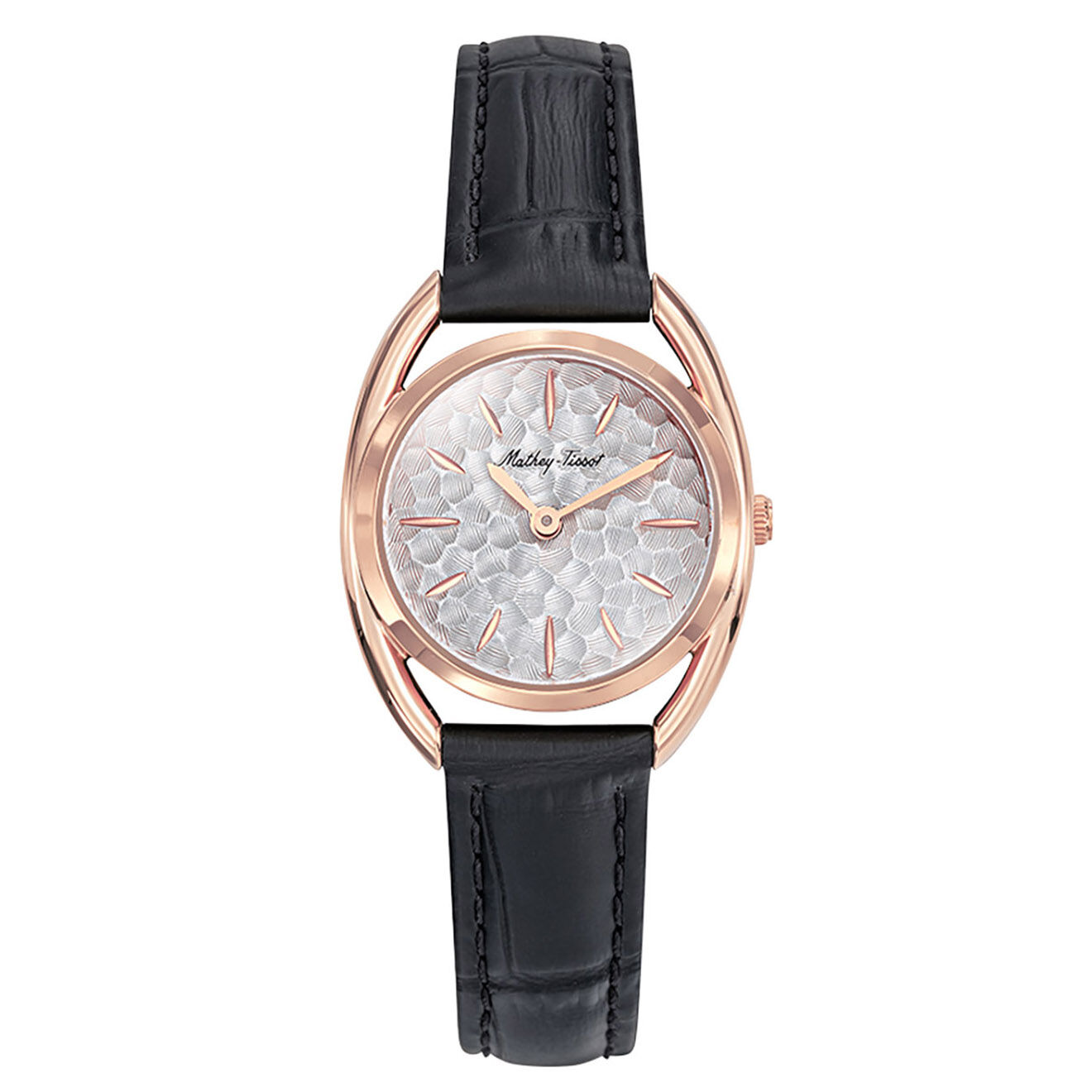Mathey-Tissot Montre Femme Quartz en Cuir Saphira noire