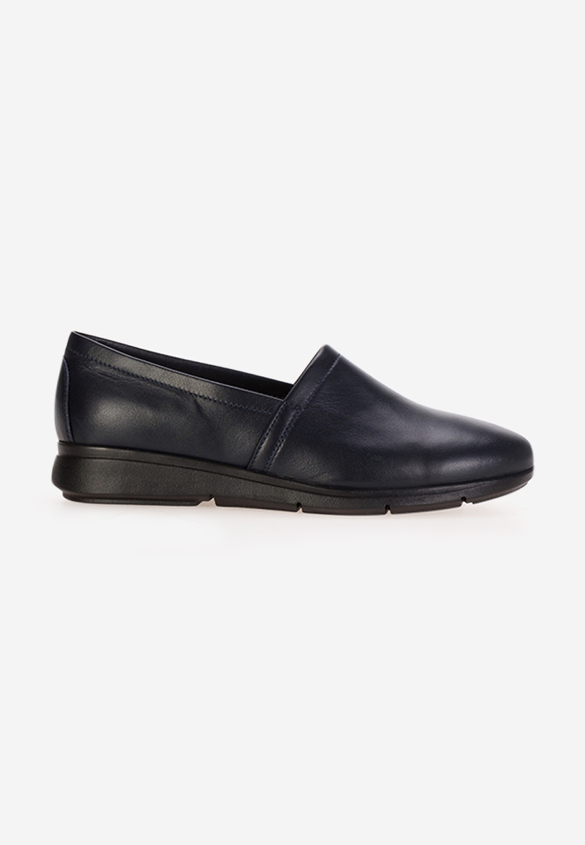 Chaussures casual femme en cuir marine Guilena