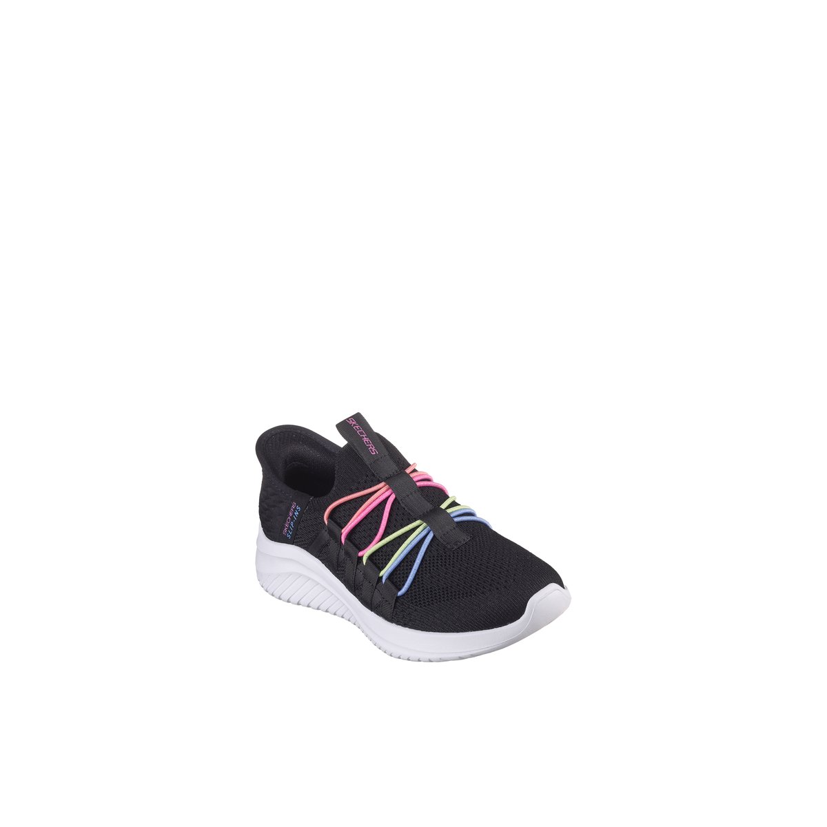2X les points-Ultraflex-jg-Baskets - Talon plat - Noir