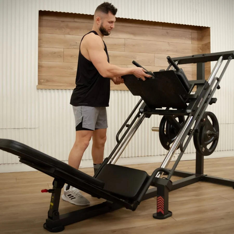 BH FITNESS HACK SQUAT - LEG PRESS 45º