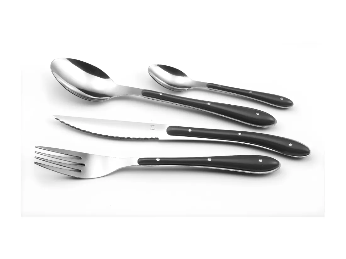 Bistro 1-2-3 - Ménagère 24 pièces Anthracite