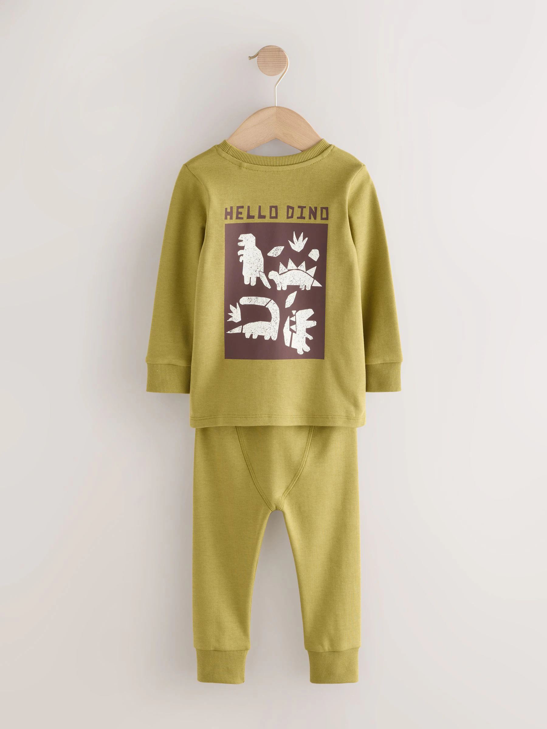 Meerdere felle kleuren met dino - Verpakking van 3 knusse pyjama's (9 mnd-10 jr)