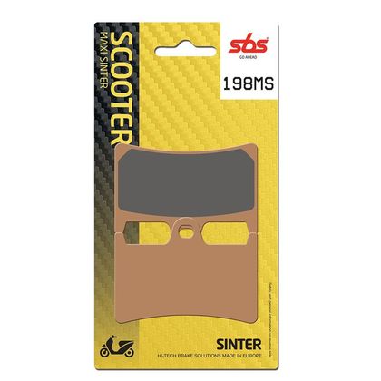 Plaquettes de freins SBS 198MS Sinter Métal Fritté Avant