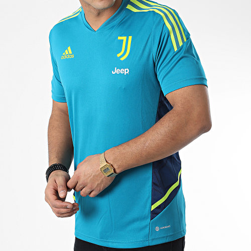 Maillot de foot Juventus HA2621 Bleu