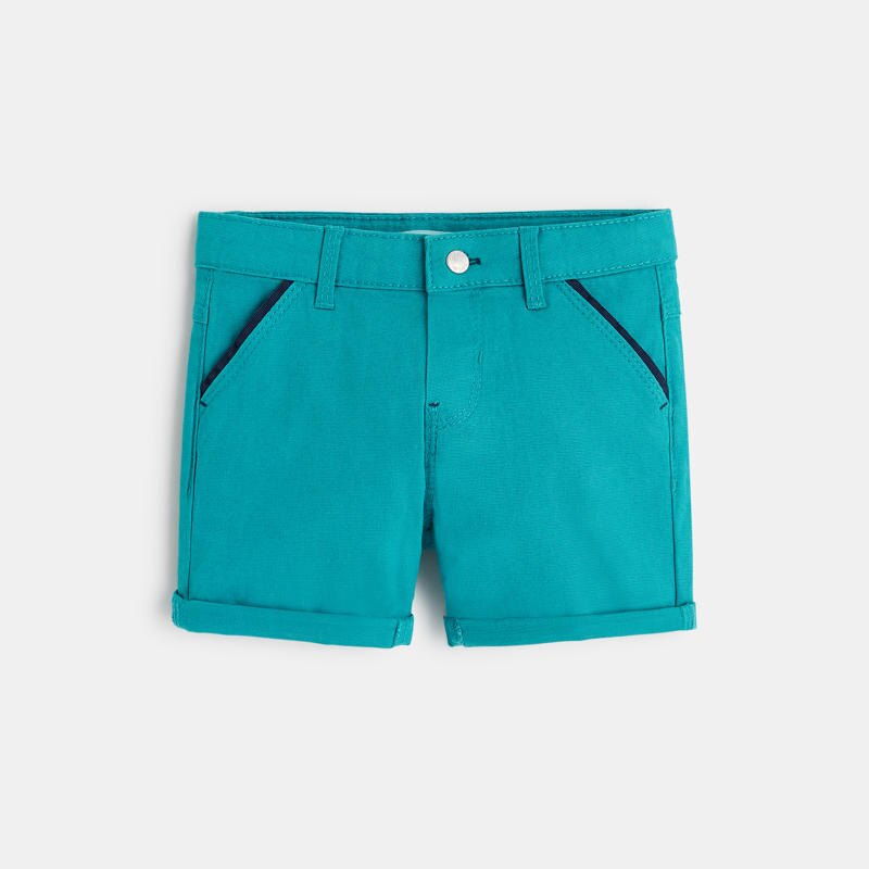 Short en toile bleu bébé garçon Bleu