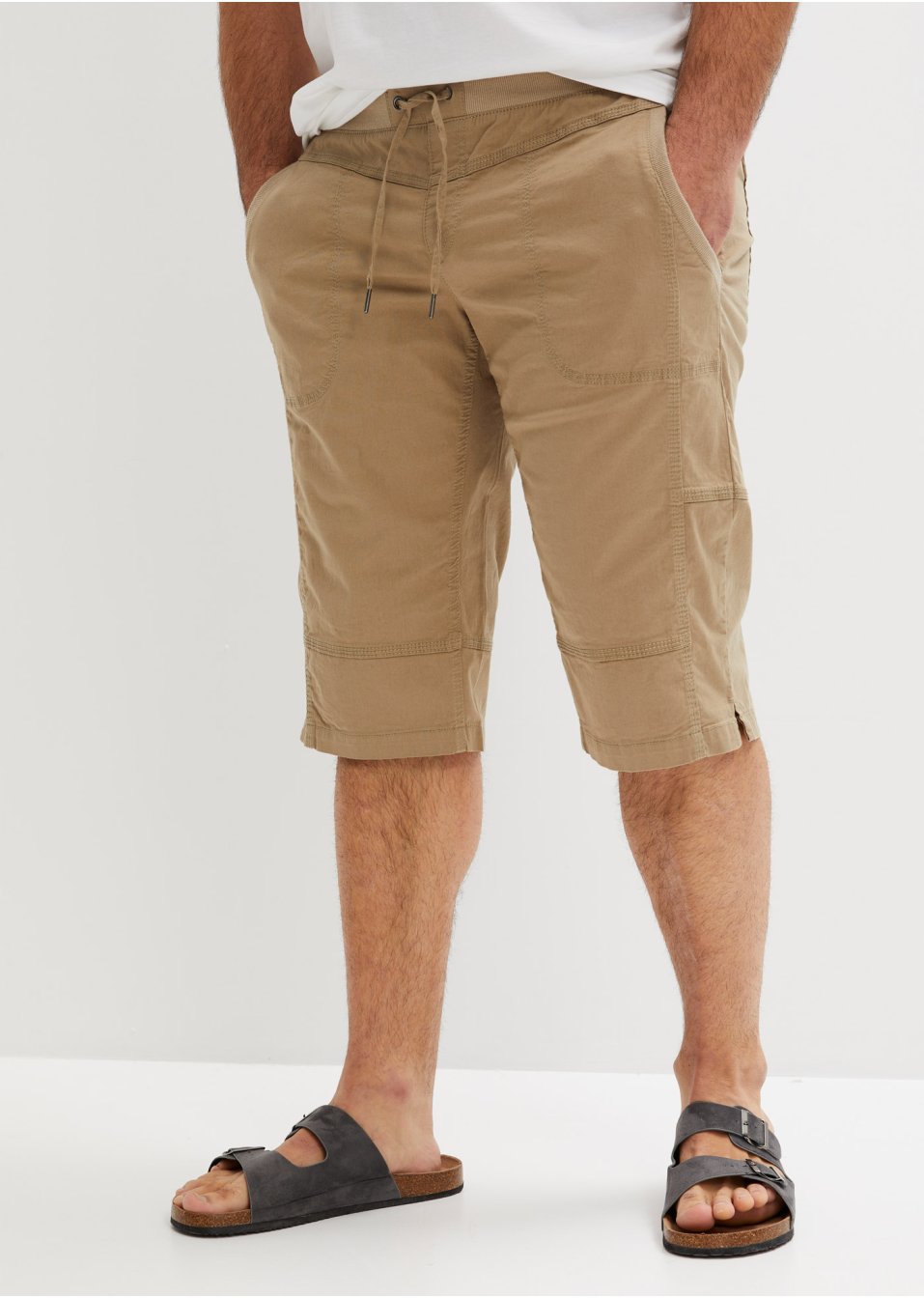 Bermuda long extensible confort pour le ventre, Regular Fit
