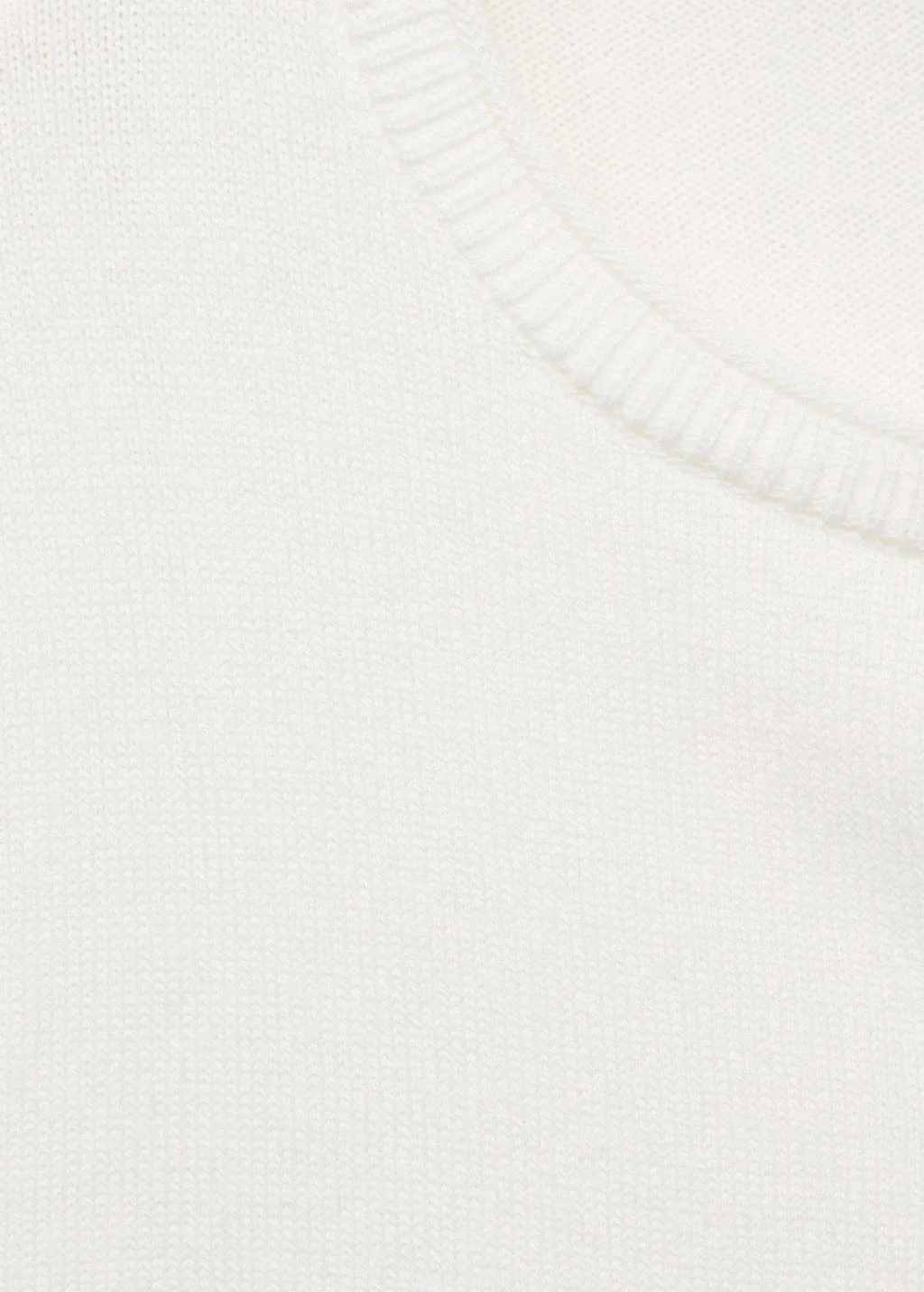 MANGO TEEN vest ecru fijn gebreid