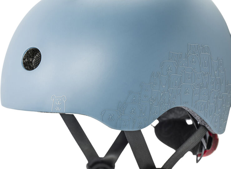 Scoot & Ride Helmet XXS reflective steel Blå