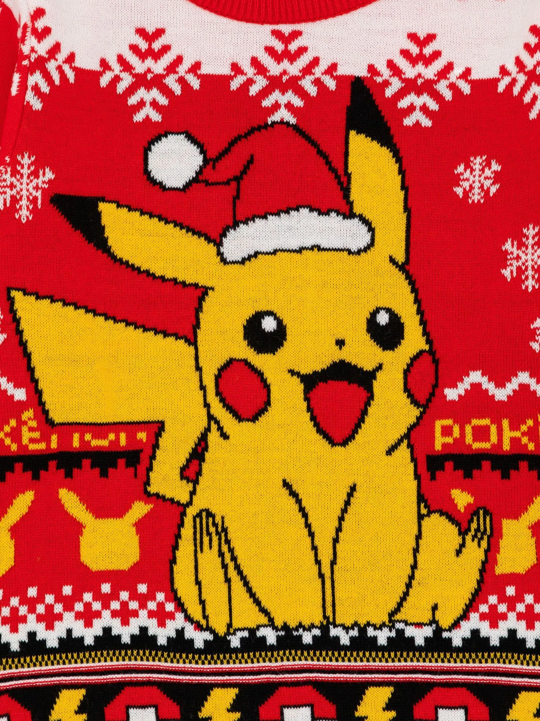 Vanilla Underground Pokemon Pikachu Knitted Christmas Jumper