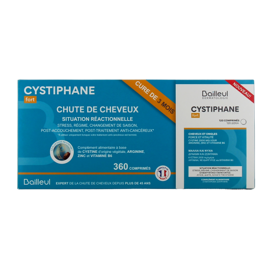 Cystiphane Fort cheveux et ongles - Situation réactionnelle