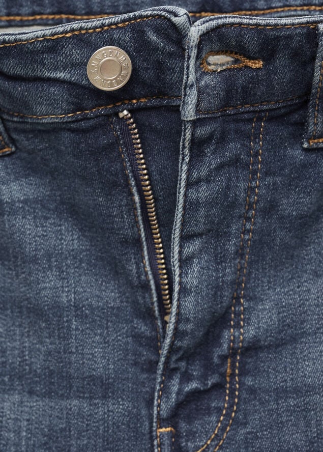 MANGO High-rise skinny jeans Open blue