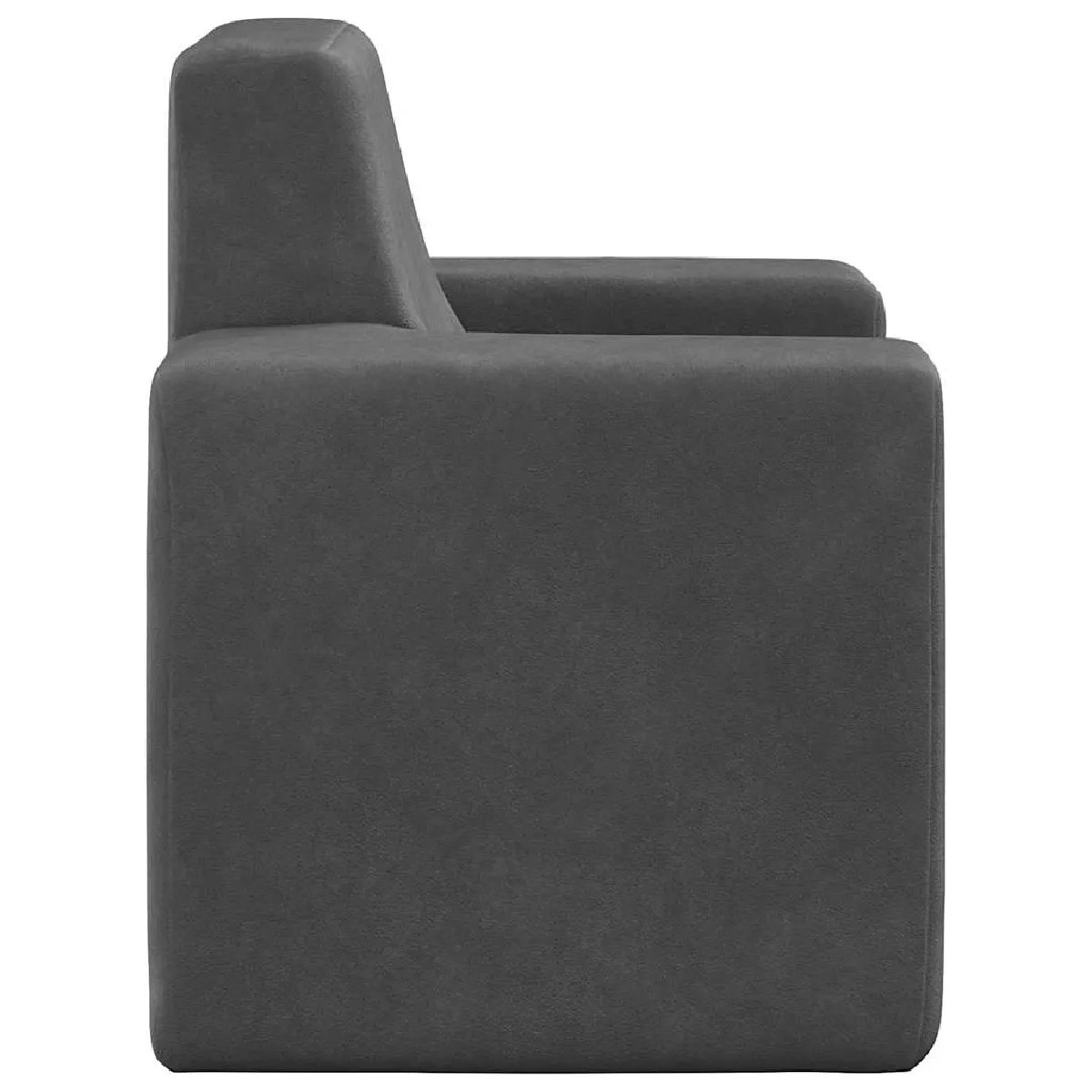 Vidaxl Canapé pour enfants Anthracite Peluche douce
