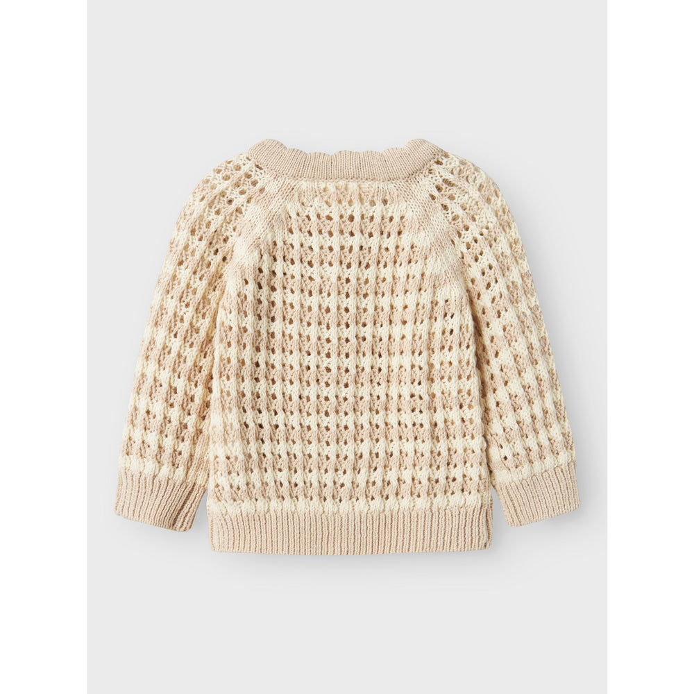 Køb Lil'Atelier Turtledove Gray Morn Boa Strik Cardigan