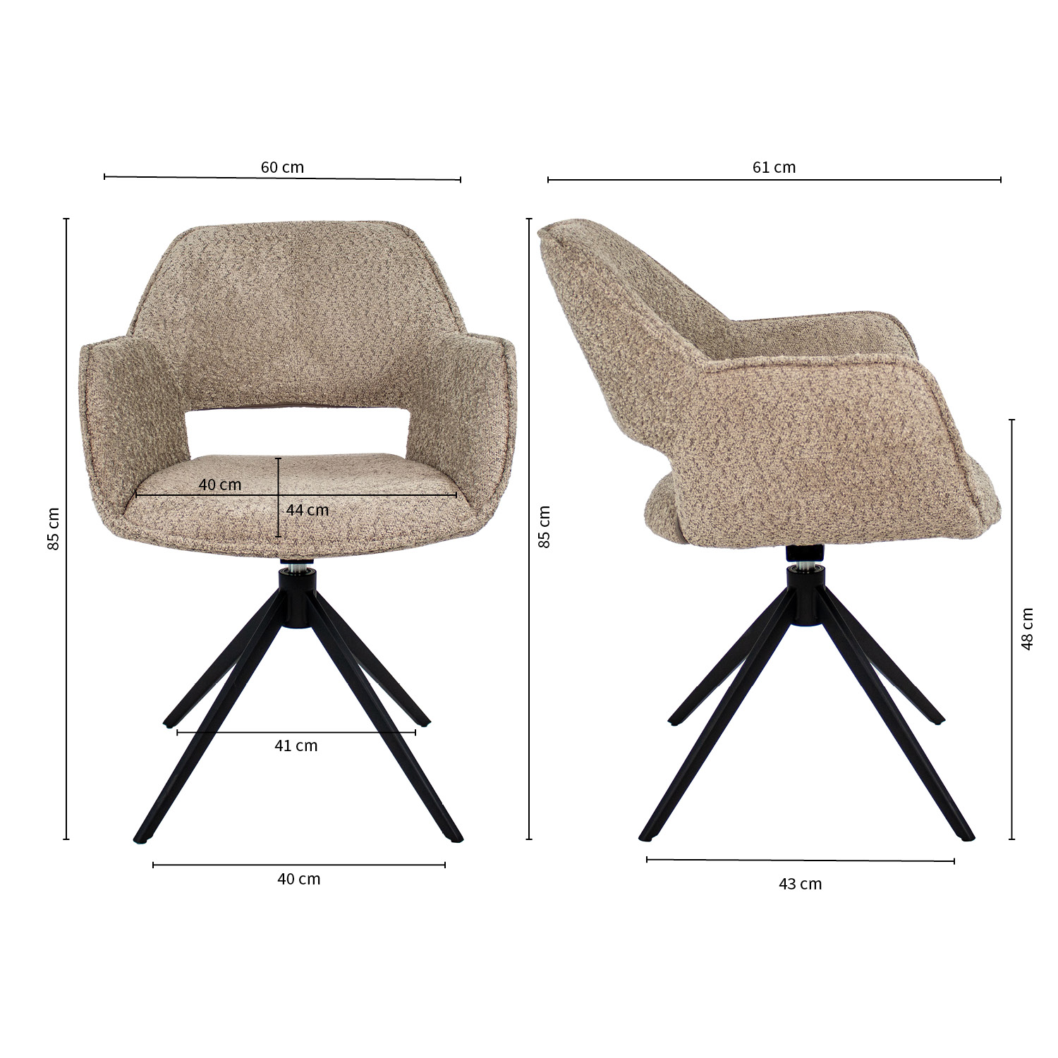 Eetkamerstoel Owen beige